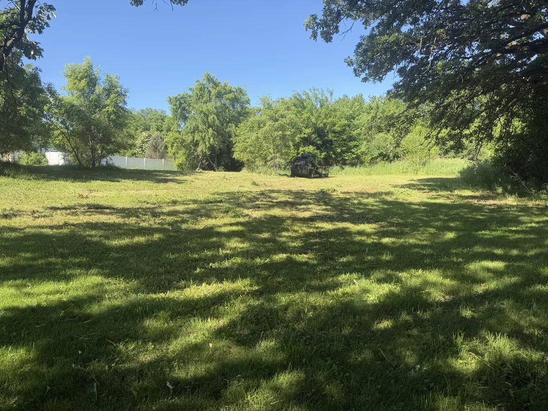 Lush cleared acreage with preserved trees
